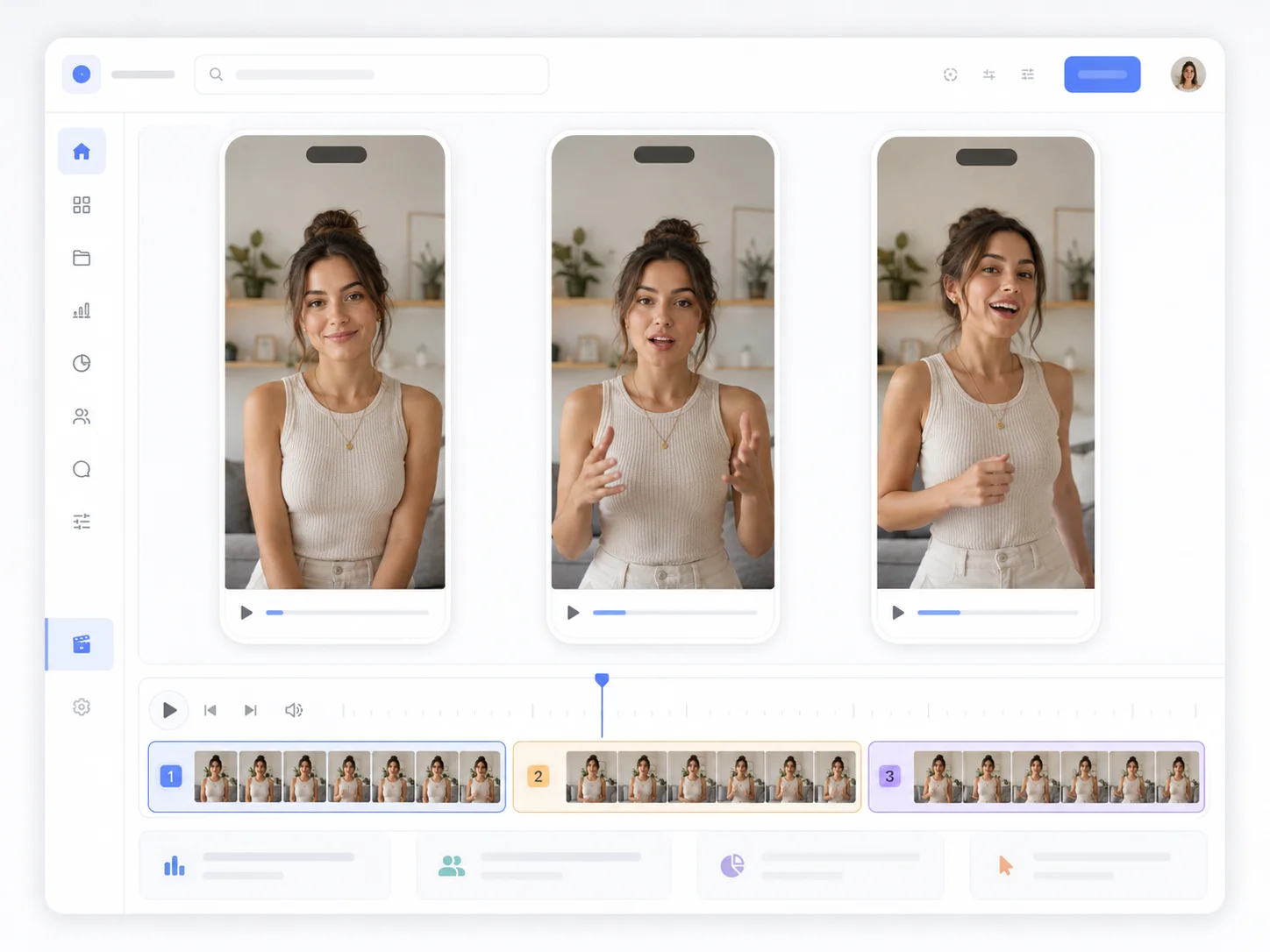 Short-form social video preview used to test character motion